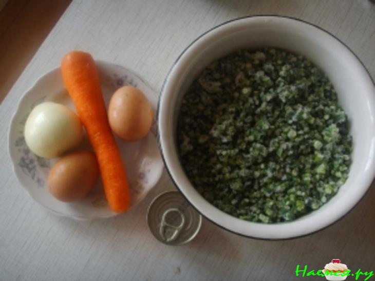 Гарнир из чесночных стрелочек