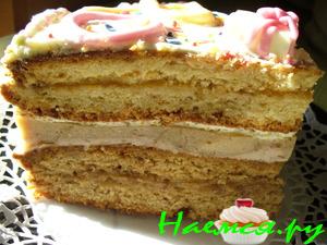 Бананово-кофейный торт