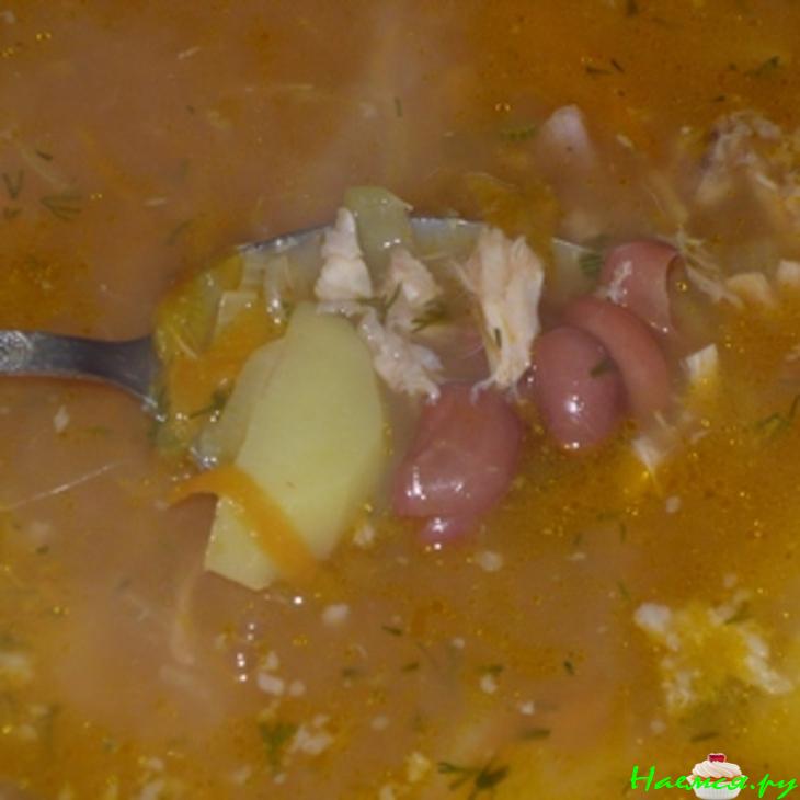 Фасолевый суп (любименький для ленивеньких)