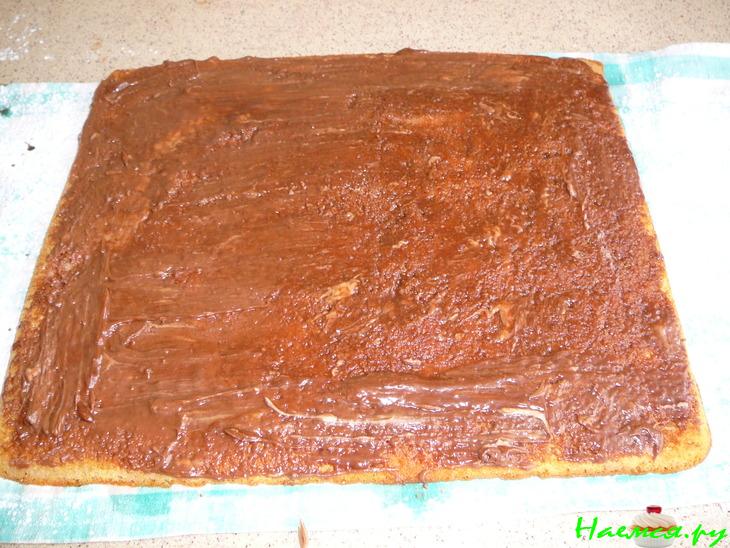 Бисквитный рулет на молоке Бисквитный рулет на молоке