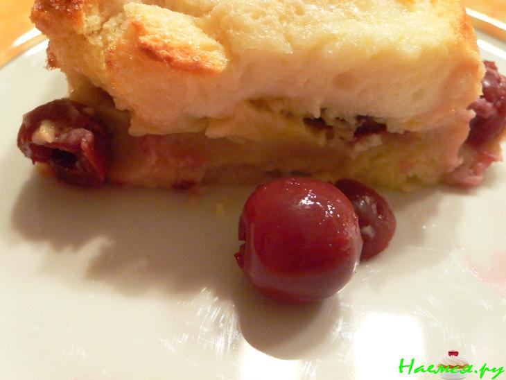 Вишневая запеканка с ванилью