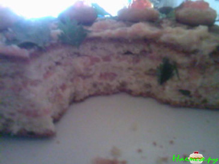 Закусочный тортик "Лососинка"