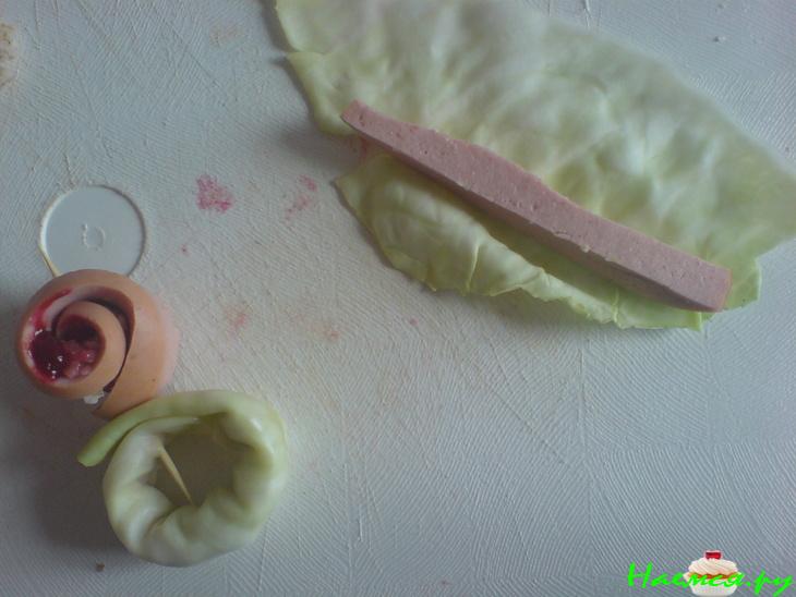 Колбасные розочки