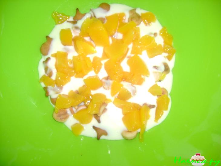 Холодный тортик из печенья "Рыбки"