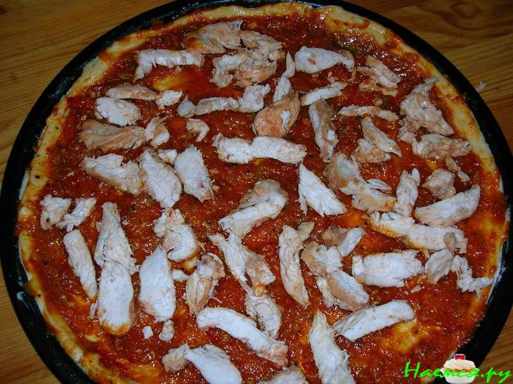 Пицца с курицей BUFFALO (почти) Пицца с курицей BUFFALO (почти)