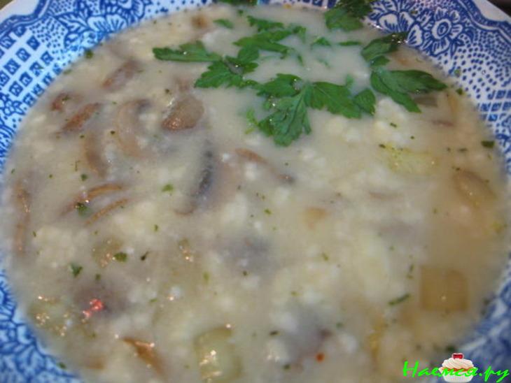 Суп сырно-грибной (вариант, ну очень...)