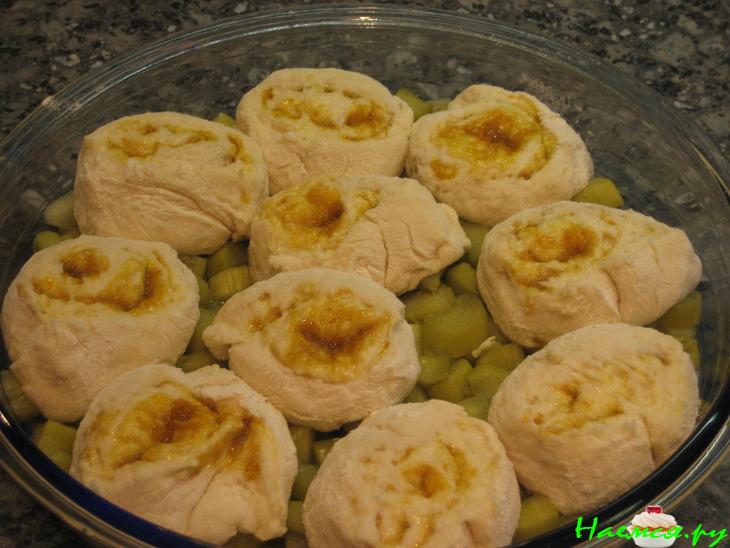 Шотландский пирог с имбирем и ревенем