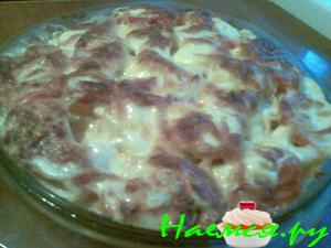 Овощная запеканка с мясом