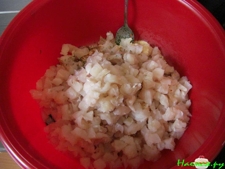 Мини-котлетки рыбные с жаренной картошкой