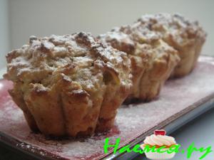 Яблочно-овсяные маффины на кефире Яблочно-овсяные маффины на кефире