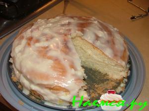 Лимонный торт с заварным кремом