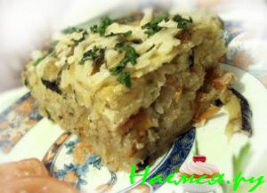 Запеканка овощная с рисом