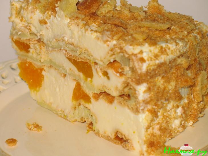 Торт из заварного теста с винным кремом