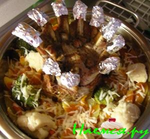 Корона из свиных ребрышек Корона из свиных ребрышек