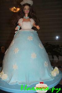 Торт "Барби" (три бисквита)