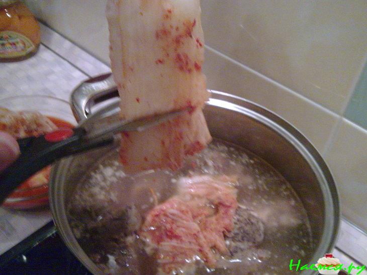 Корейский суп "Кимчхи Хедянкуг"