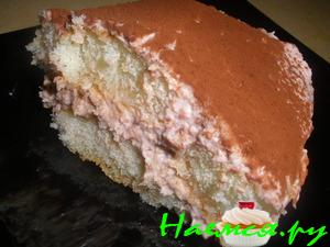 Малиновый тирамису с домашним маскарпоне