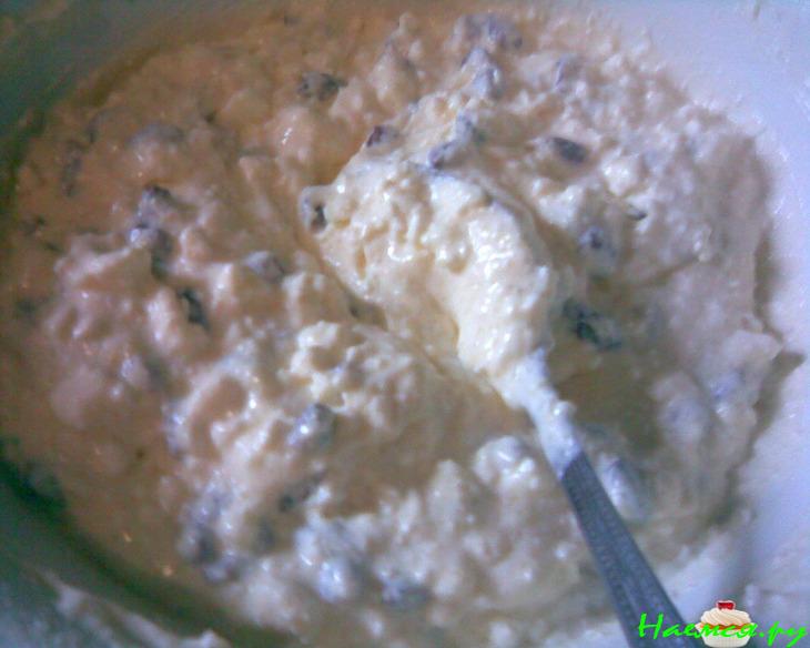 Дрожжевой рулет-пирог с творожной прослойкой