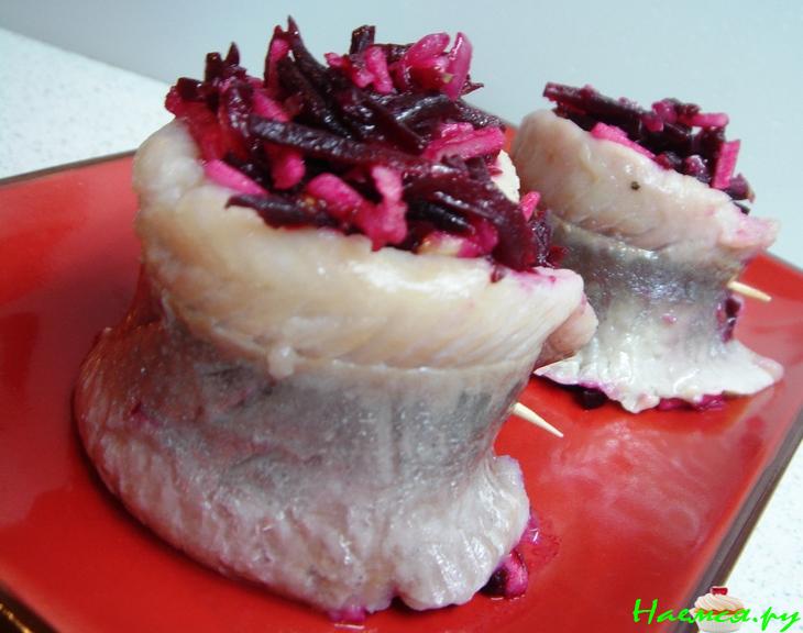 Рулеты из сельди