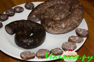 Домашняя полукопчёная колбаса