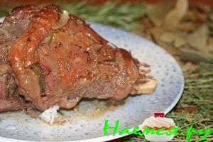 Индюшачья ножка в горчице