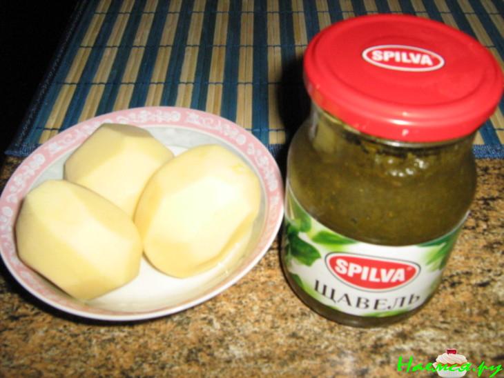 Суп из щавеля с колбасками