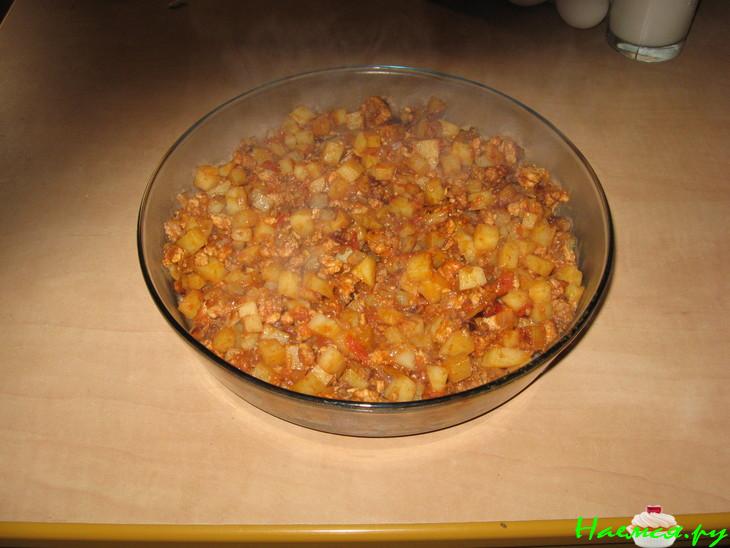 Муссака из рубленного мяса Муссака из рубленного мяса