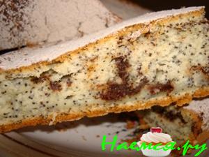 Шоколадно-маковый пирог