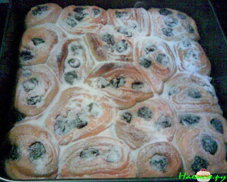 Вишнево-творожный пирог