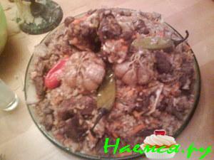 Плов по-Фергански с салатом Плов по-Фергански с салатом