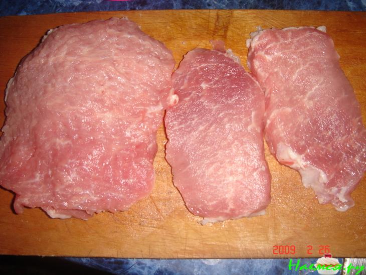 Мясо в грибном кляре