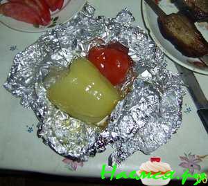 Перчик запеченный + шашлычок