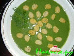 Суп-пюре со шпинатом