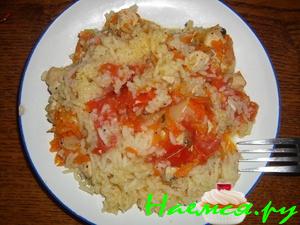 Плов рыжик с филе курицы