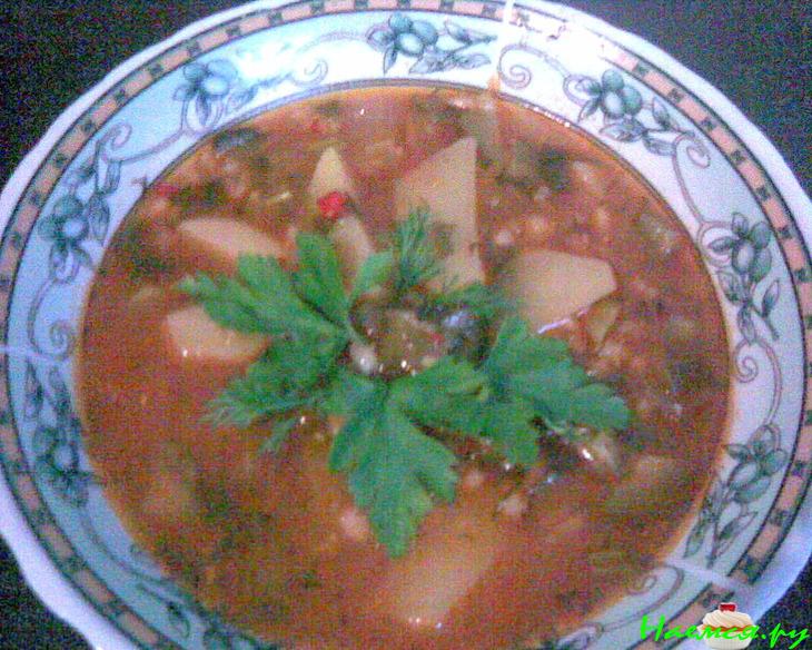 Постный суп 'а-ля рассольник' Постный суп 'а-ля рассольник'