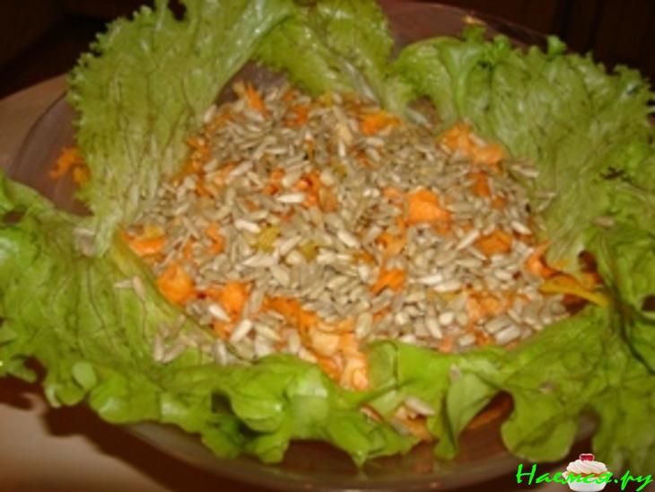 Салат "Цитрусовая морковь"