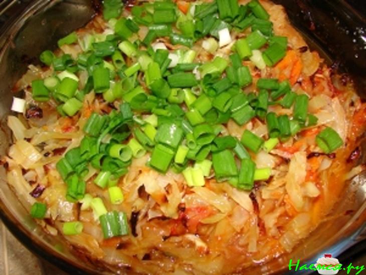 Курица с капустой "Очень вкусно"