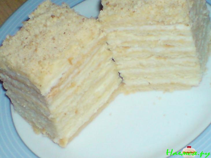 Торт 'Рыжик' с миндалем