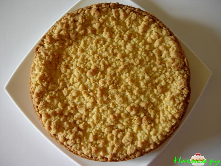 Пирог с творожной начинкой