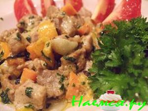 Филе индейки с овощами