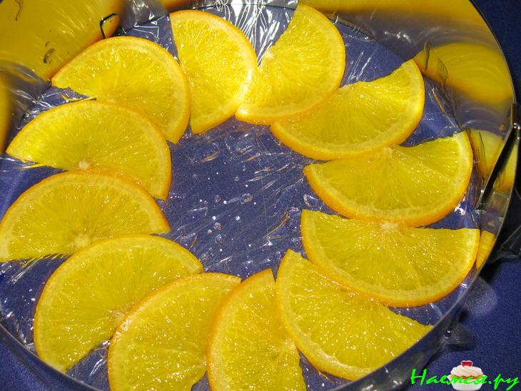 Торт с малиной и глазированными апельсинами &laquo;Солнышко для Иришки&raquo;