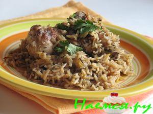 Курица в пиве с рисом