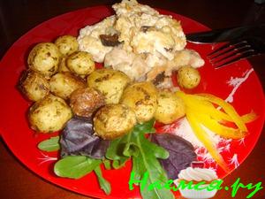 Филе индейки под "одеялом" из айвы Филе индейки под "одеялом" из айвы