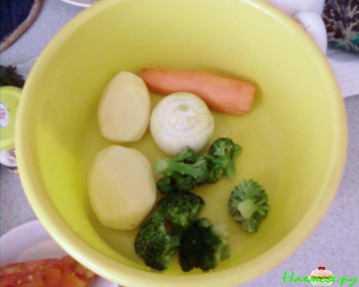 Овощной суп с хреном и горчицей