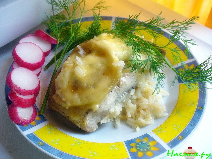 Кефаль в фольге