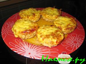 Мясные корзиночки из свиного фарша