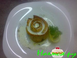 "Роза" из семги в сливочном соусе "Роза" из семги в сливочном соусе