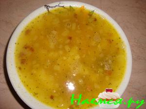 Суп гороховый с грудинкой