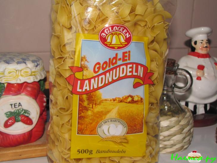 Суп-лапша с фаршированными куриными шейками