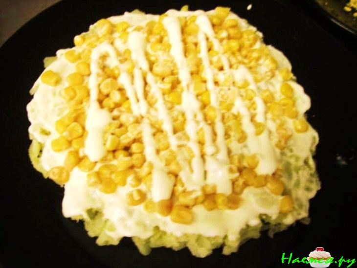 Салат нежный с креветками